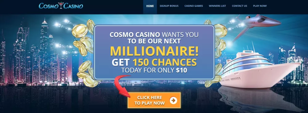 Cosmo Casino Willkommensbonus und Slots